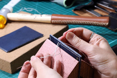 hand leather stitching
