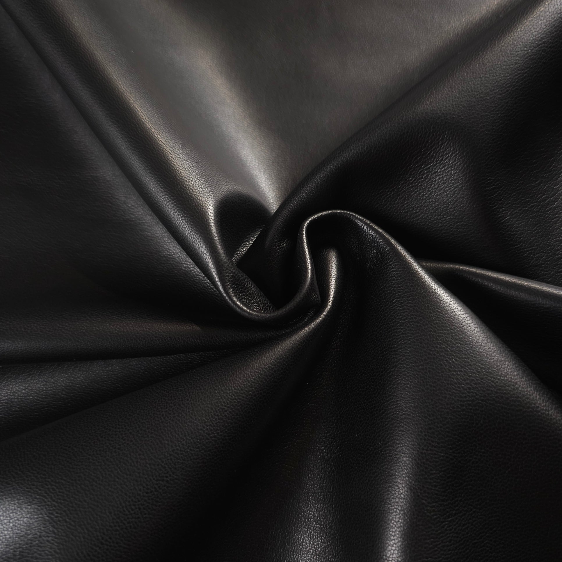 Black sheepskin-nappa-hides-soft-temper-natural-drape