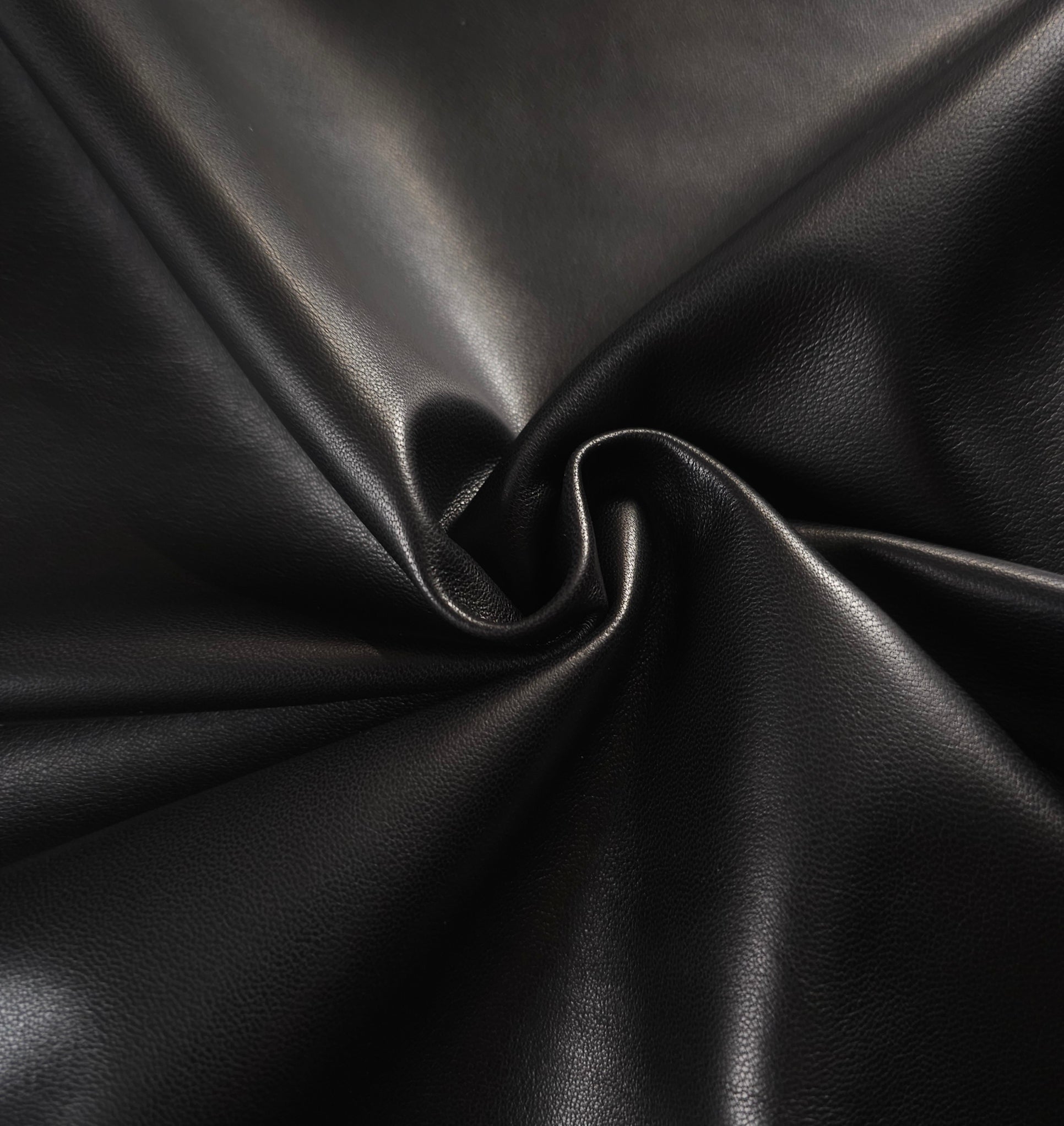Black sheepskin-nappa-hides-soft-temper-natural-drape