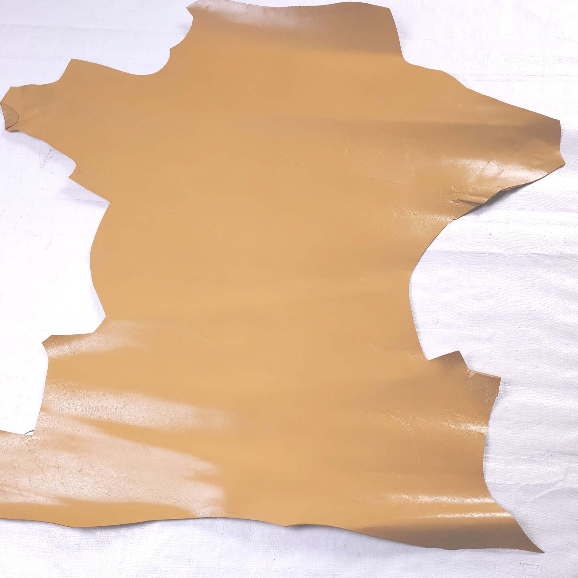 Mustard Yellow goatskin offcuts - skin 2