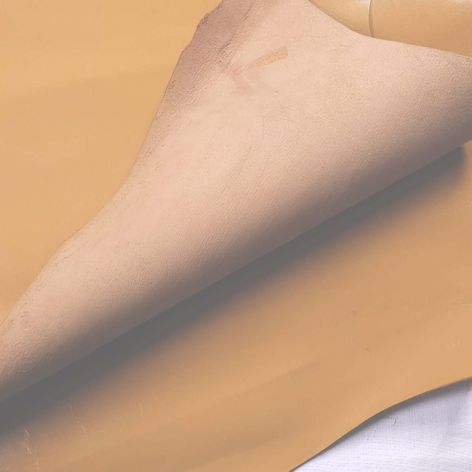 Reverse of Mustard Yellow goatskin offcuts 7.5 sq. ft