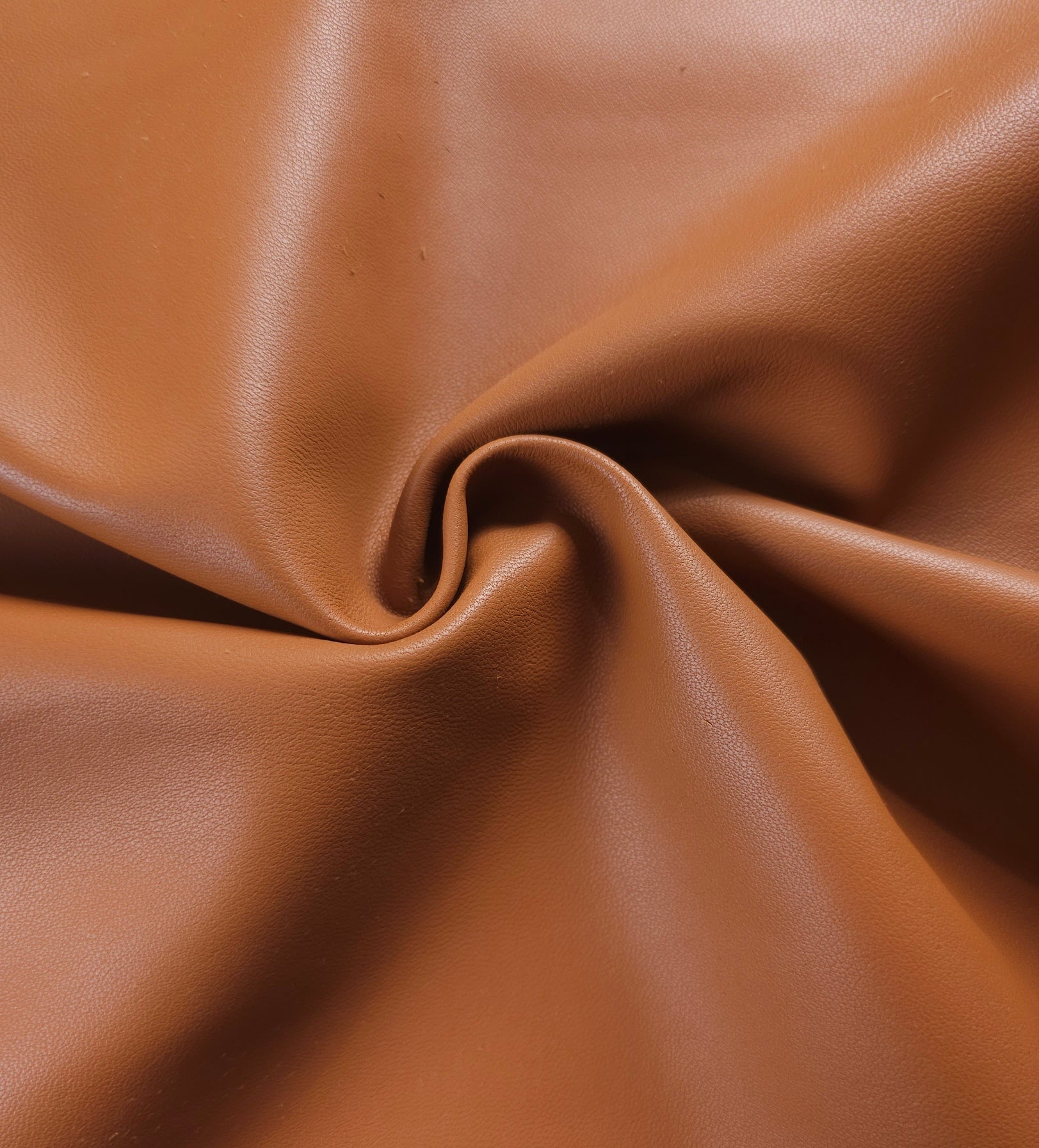 Sheepskin Nappa hides folded showing soft temper and natural drape