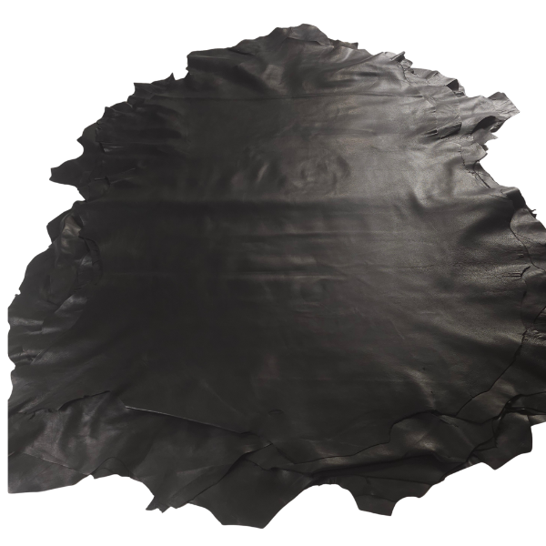 Sheepskin Nappa Leather Black hide 5 to 9 sq ft