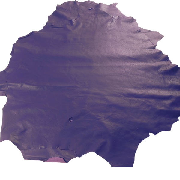 Sheepskin Nappa Leather Purple hide 5 to 9 sq ft