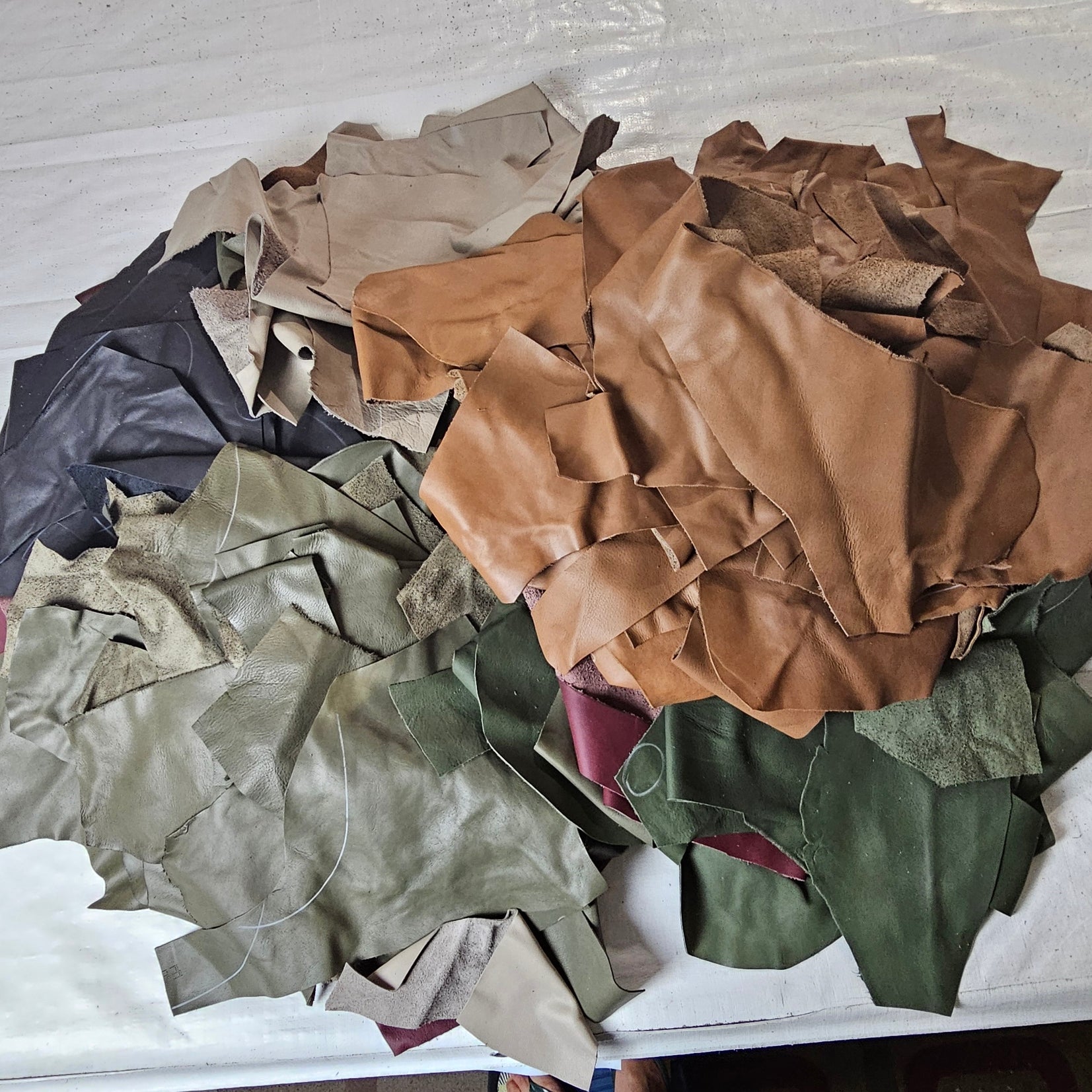 Small Leather Scraps | Genuine Cowhide Offcuts