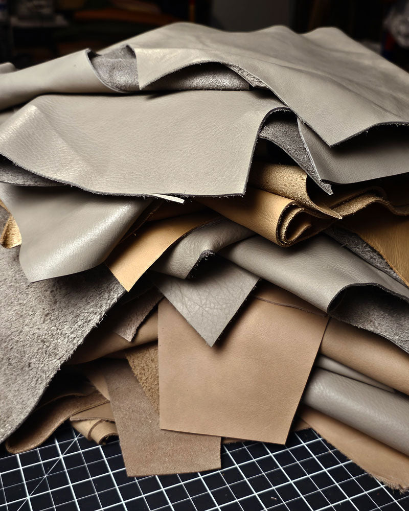 Medium Leather Offcuts | 1–2 sq. ft Cowhide Pieces