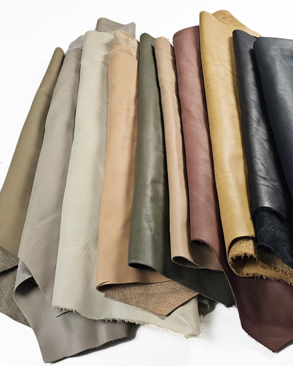 Full-Grain Leather Offcuts | Upholstery Leather Remnants for Crafts