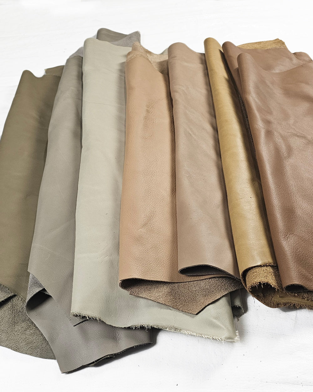 Full-Grain Leather Offcuts | Upholstery Leather Remnants for Crafts