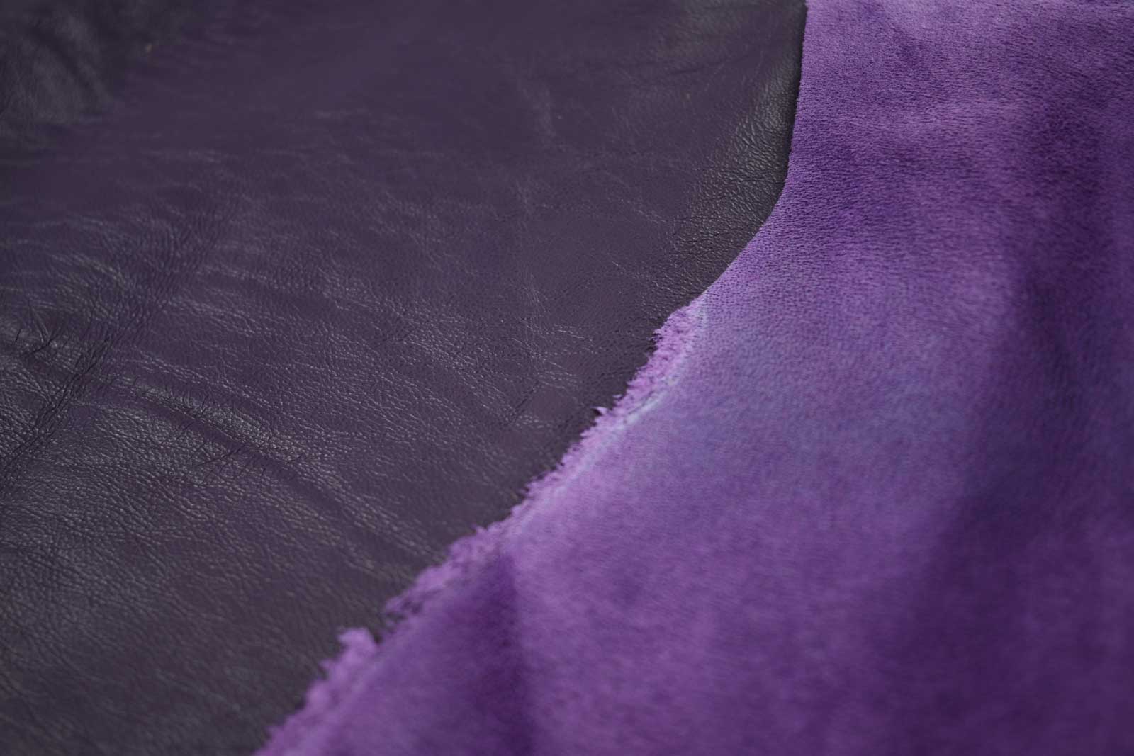 Aubergine purple Soft Lambskin hides