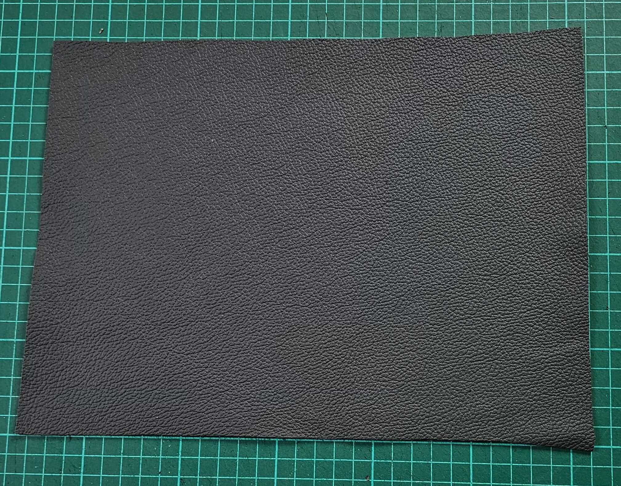 Grey leather sheets for crafting - Sets of 8