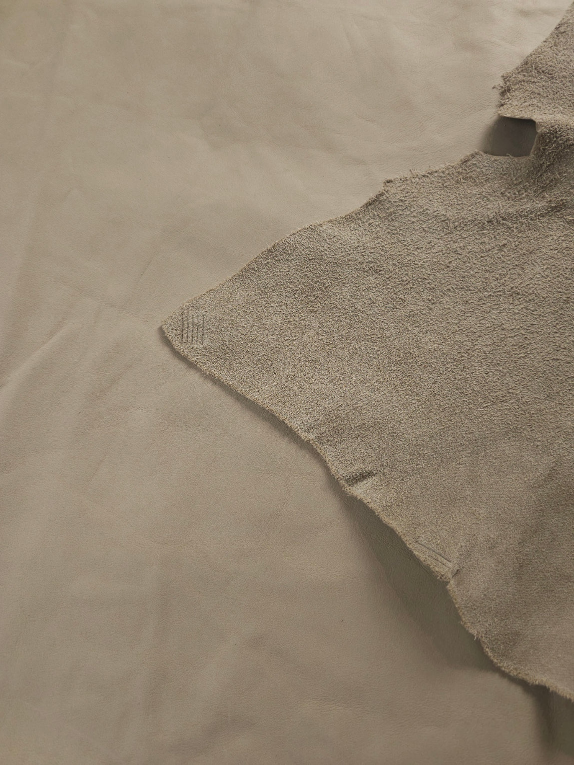 Almond Beige Leather for Craft Projects