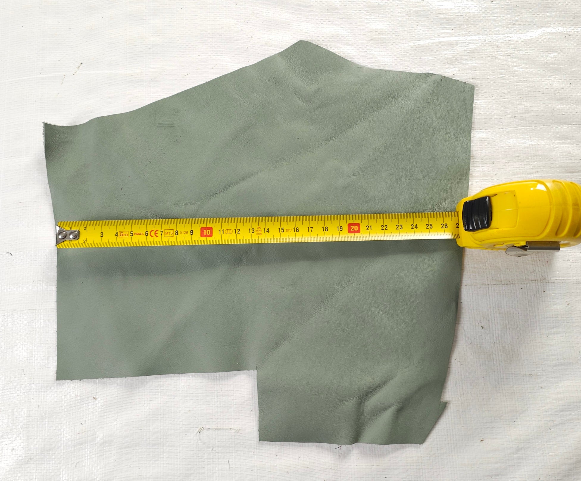 Assorted Green Full Grain Leather Offcuts