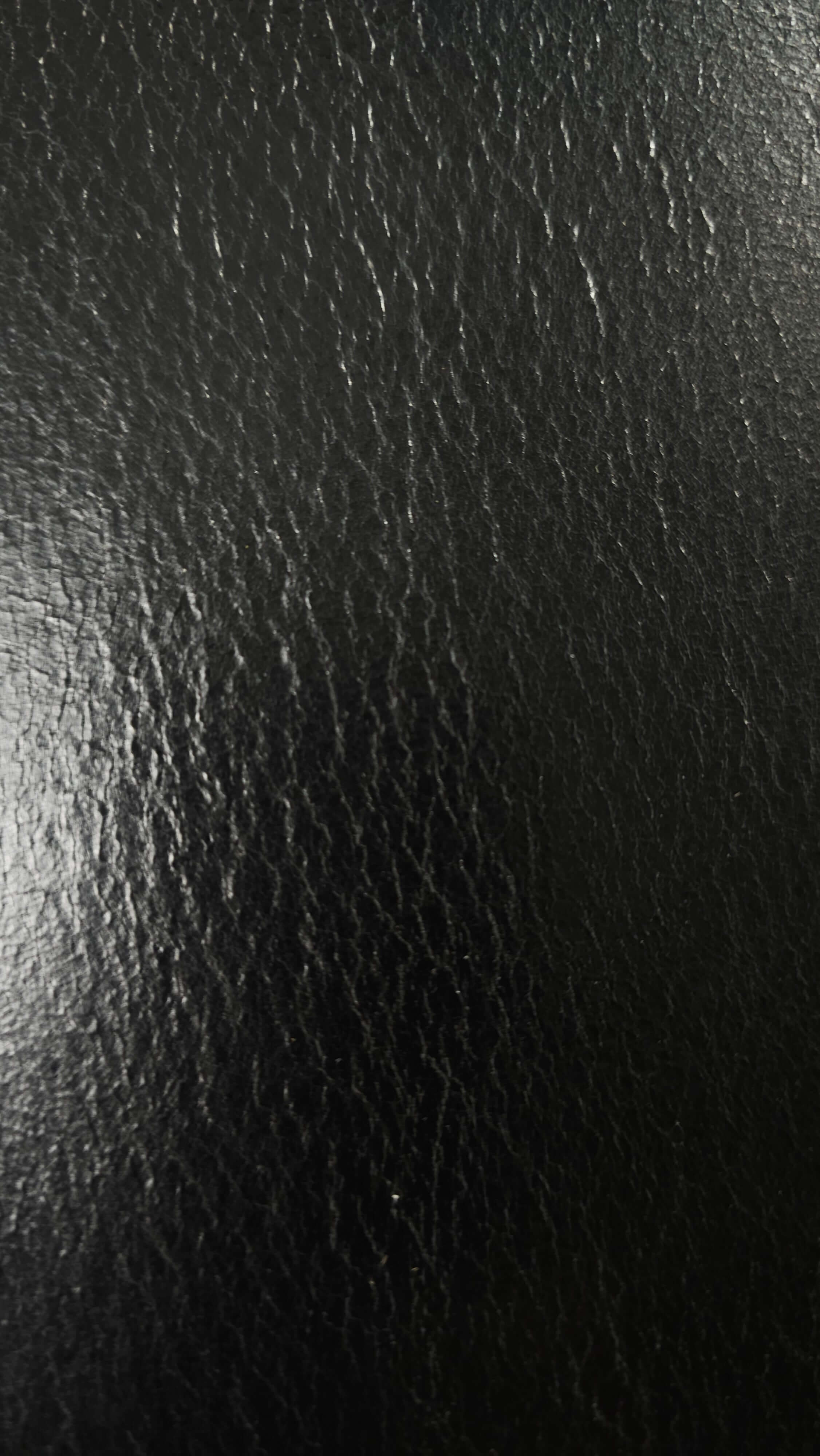 Closeup of Black Cowhide Single Butt 10.5 sq. ft