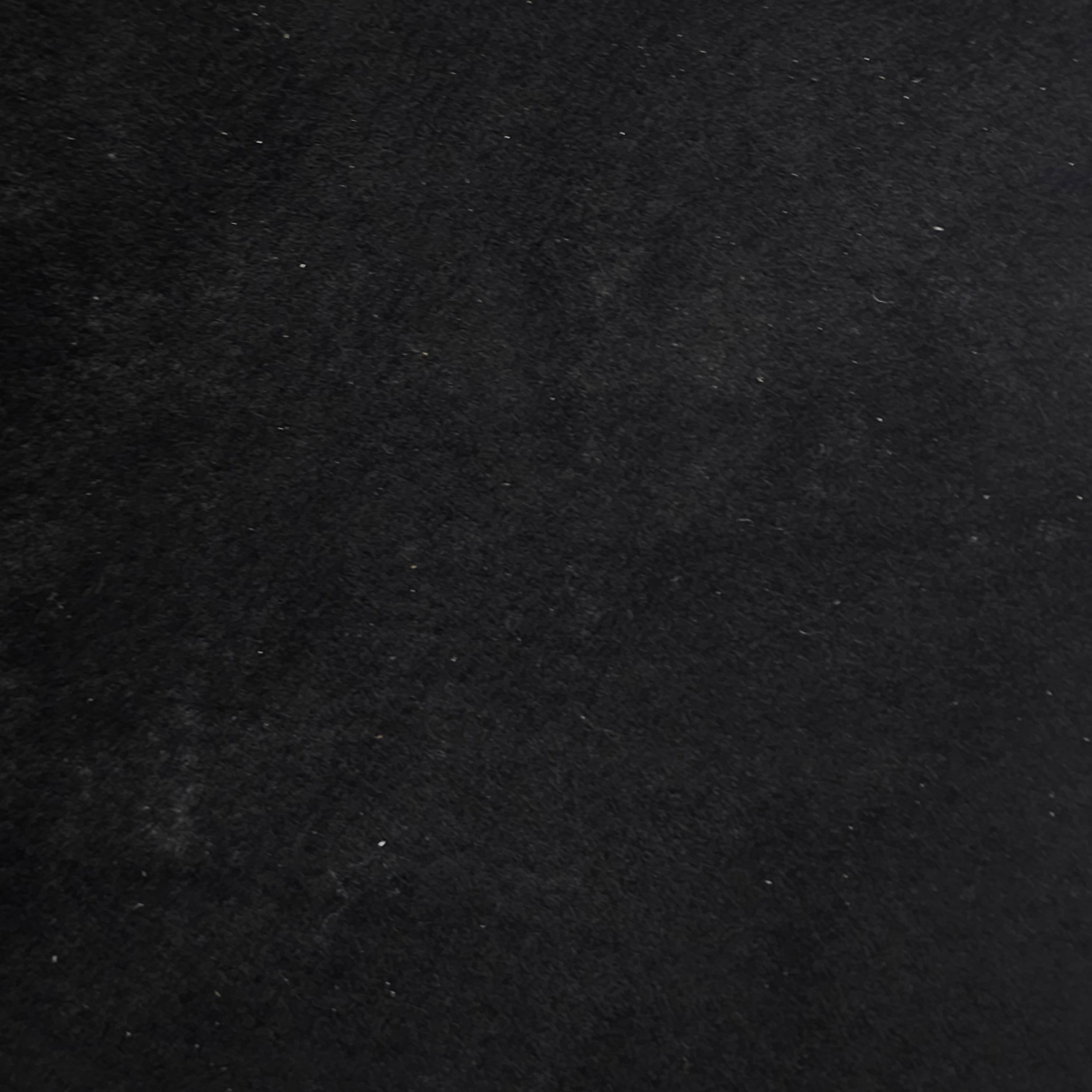 Black suede pigskin hide