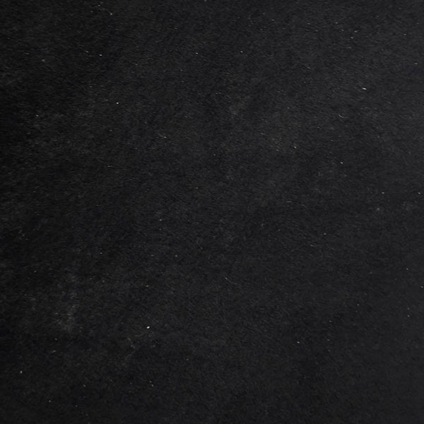 Black suede pigskin hide
