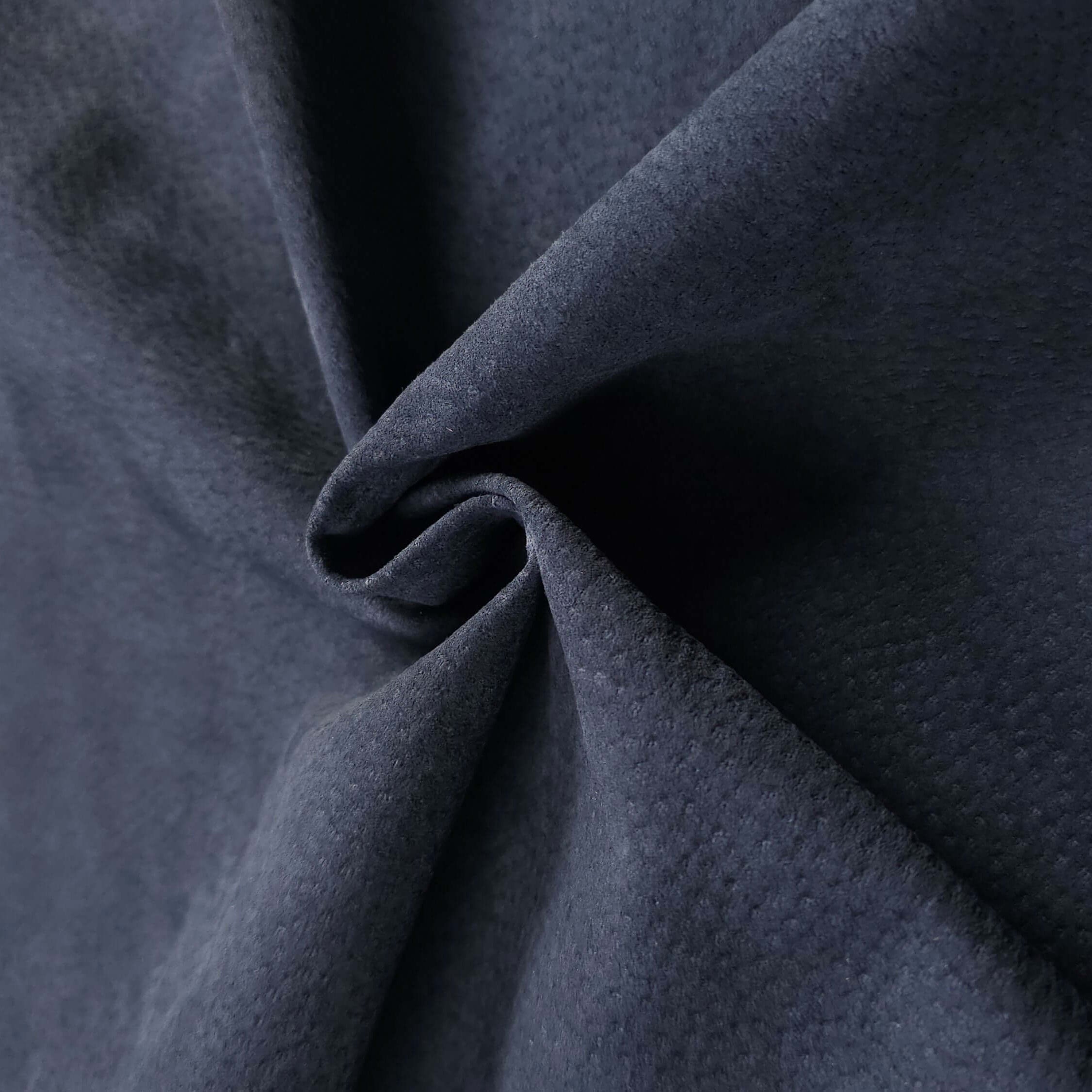 Blue Pigskin lining leather - Suede 0.6 mm