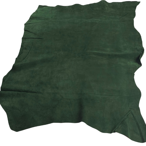 bottle green pigskin suede lining