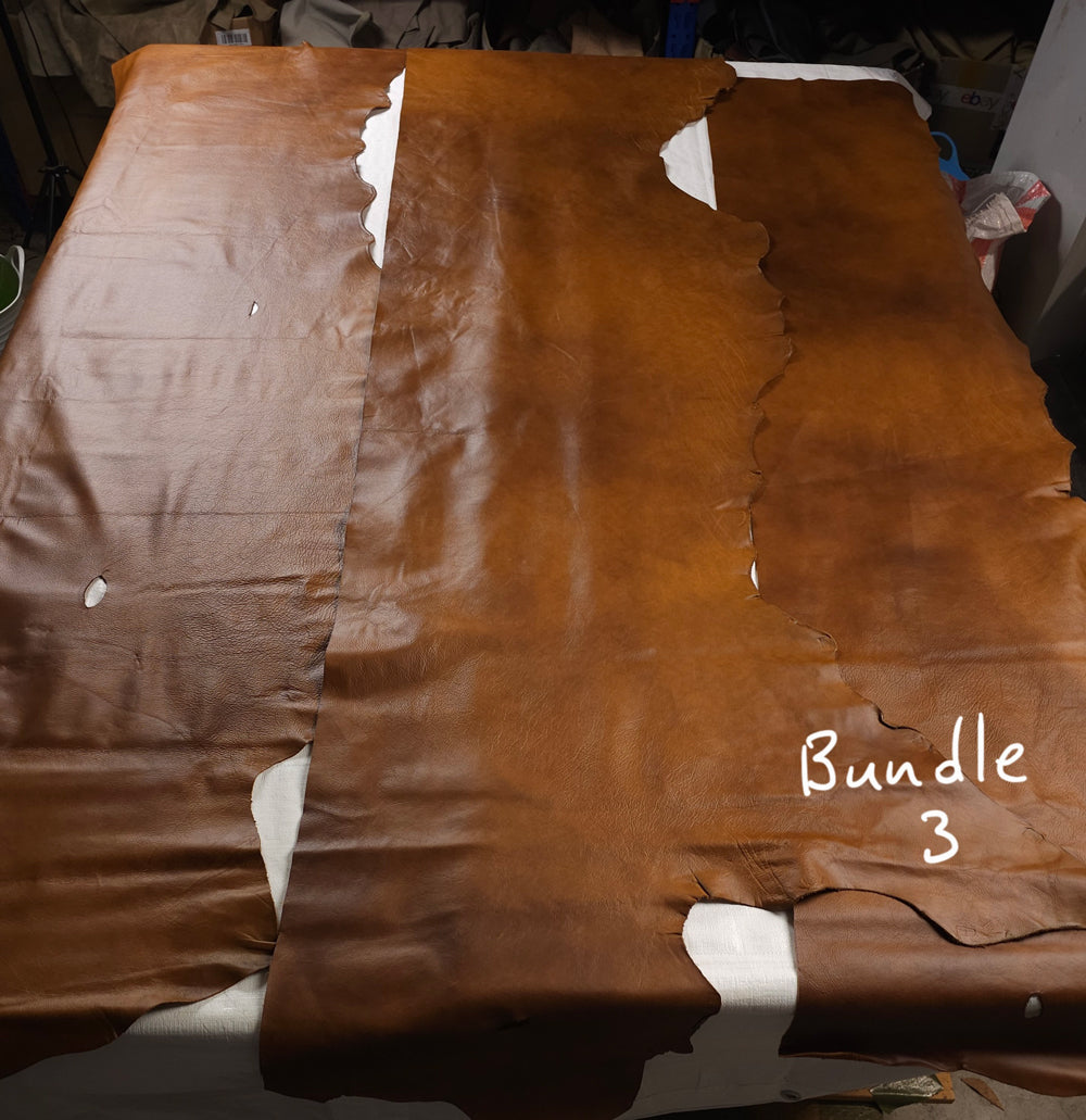 Eco-friendly full-grain leather remnants ideal for crafts and repairs