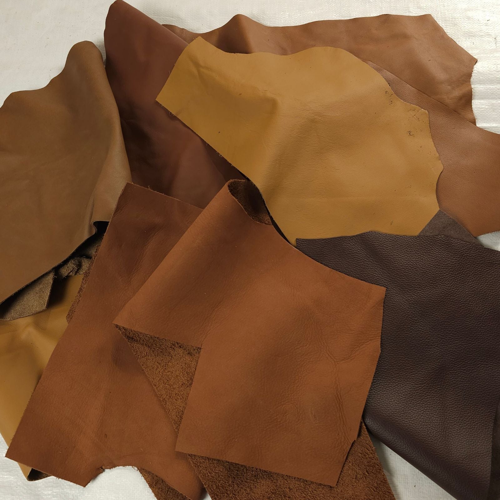 Small Leather Pieces (1–3 Hands) | Colour Families