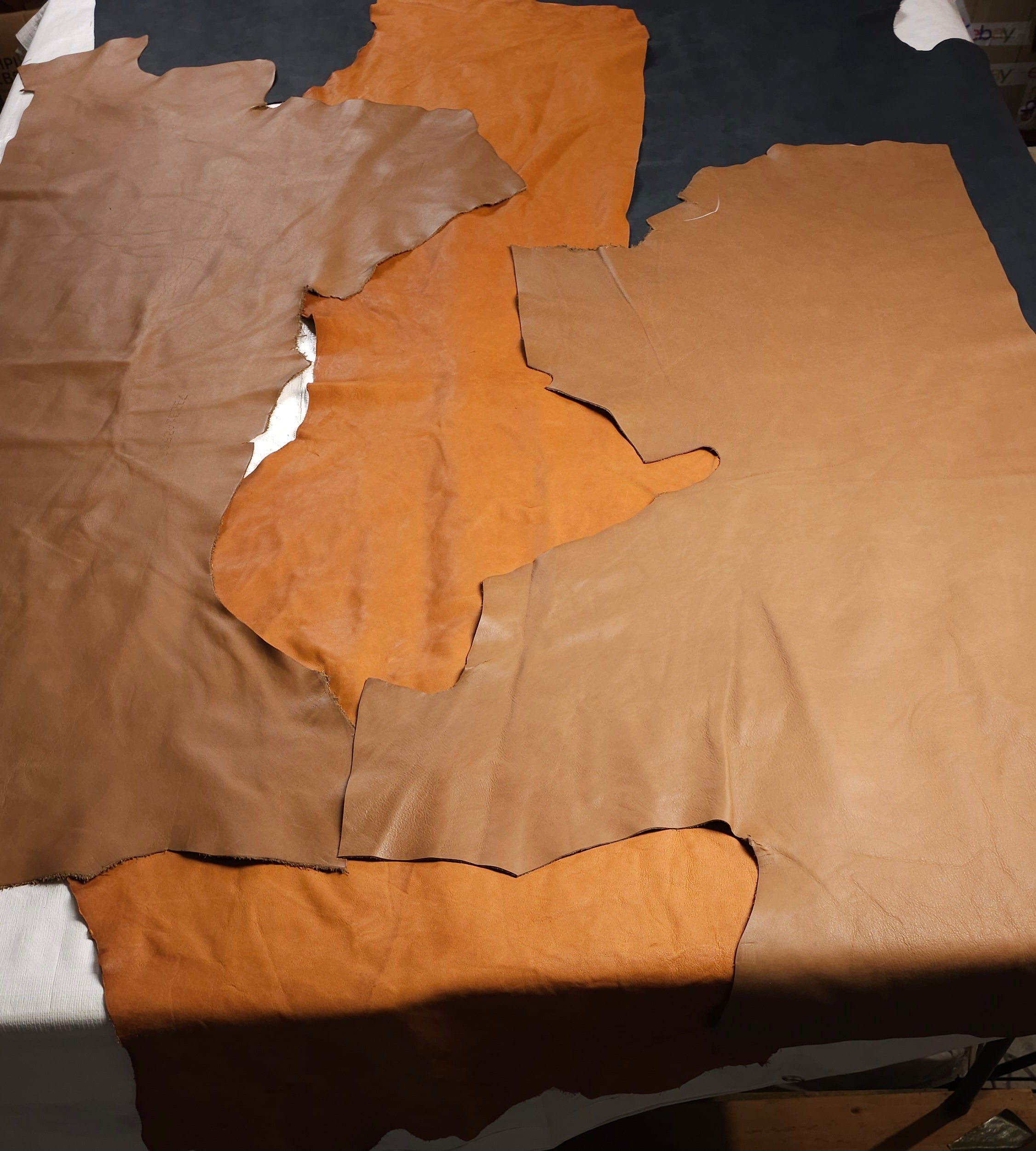 Assorted Full Grain cowhide bundle 25 sq. ft