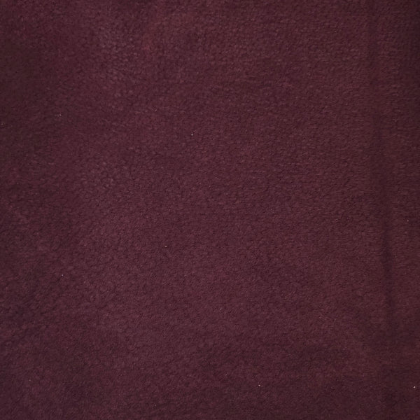 Burgundy suede pigskin hide