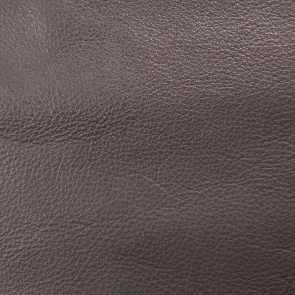 Dark grey upholstery leather hide – corrected grain finish