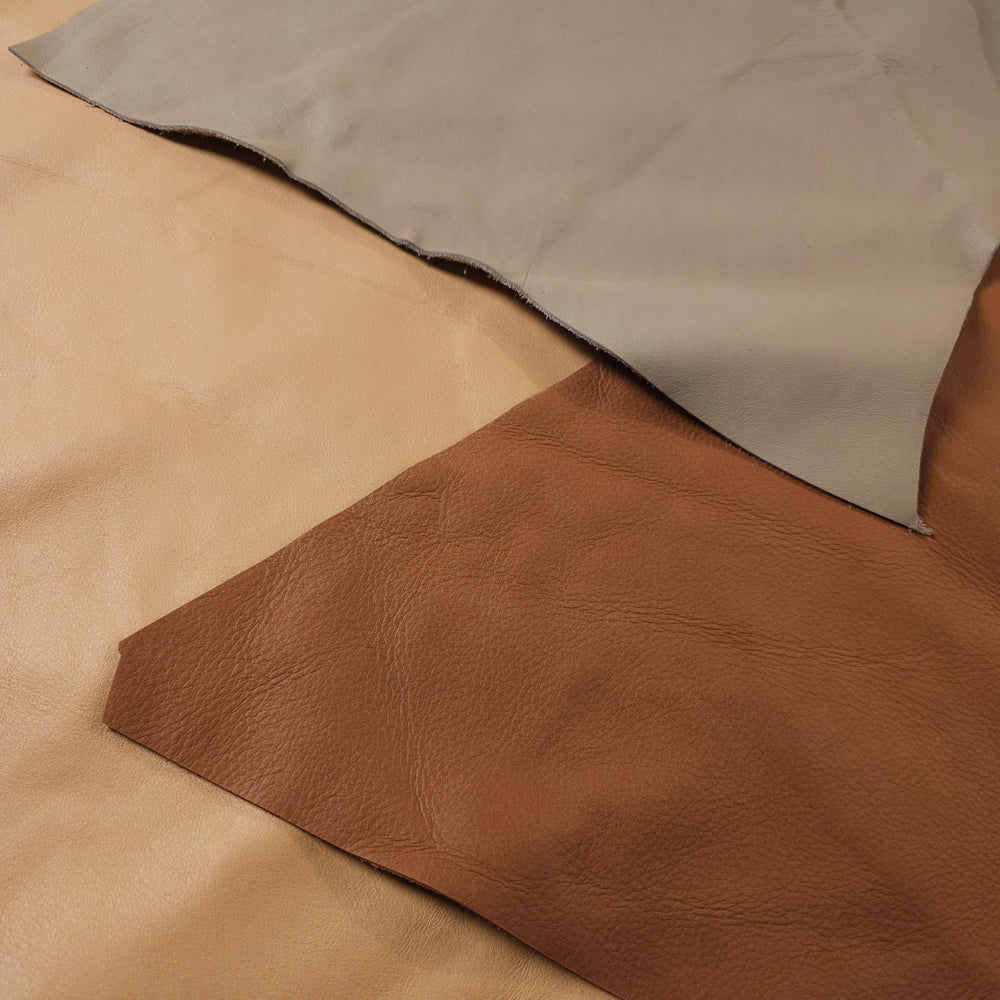 Soft and flexible leather texture ideal for crafting and upholstery