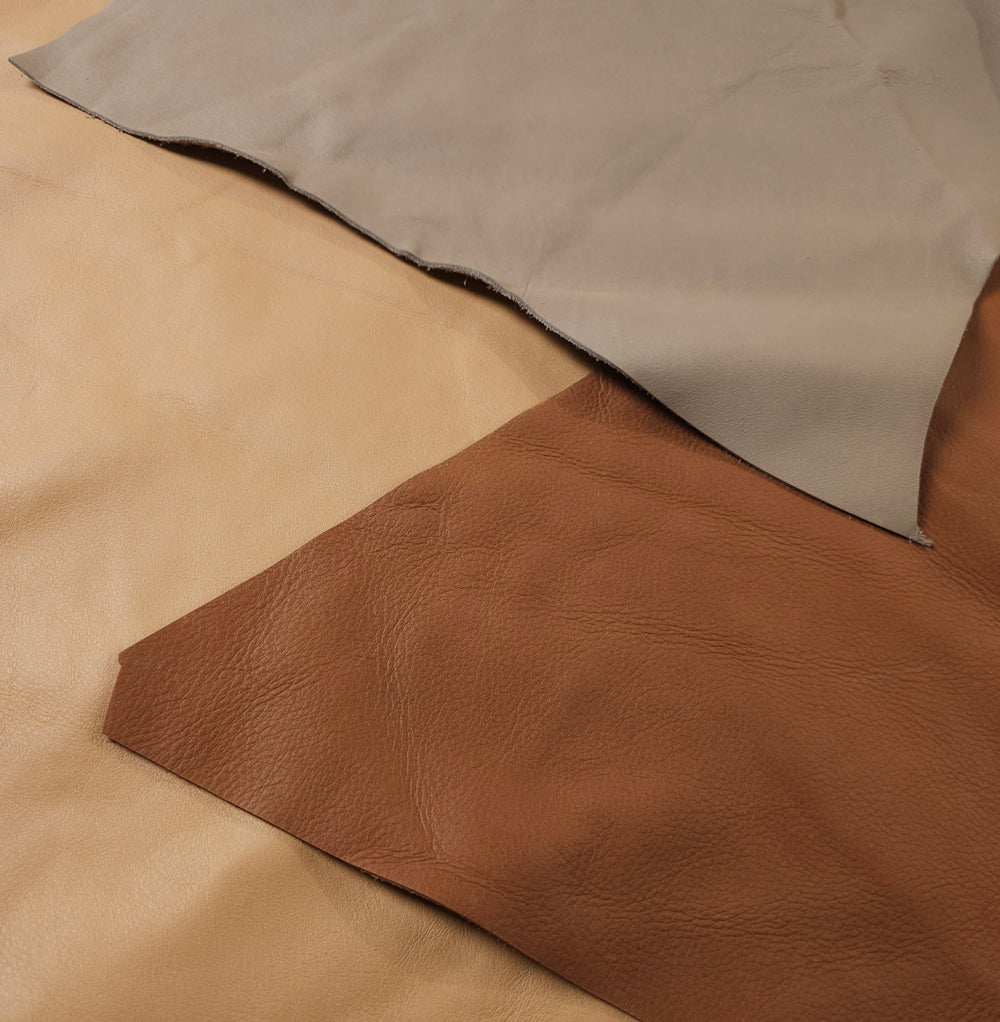 Soft and flexible leather texture ideal for crafting and upholstery