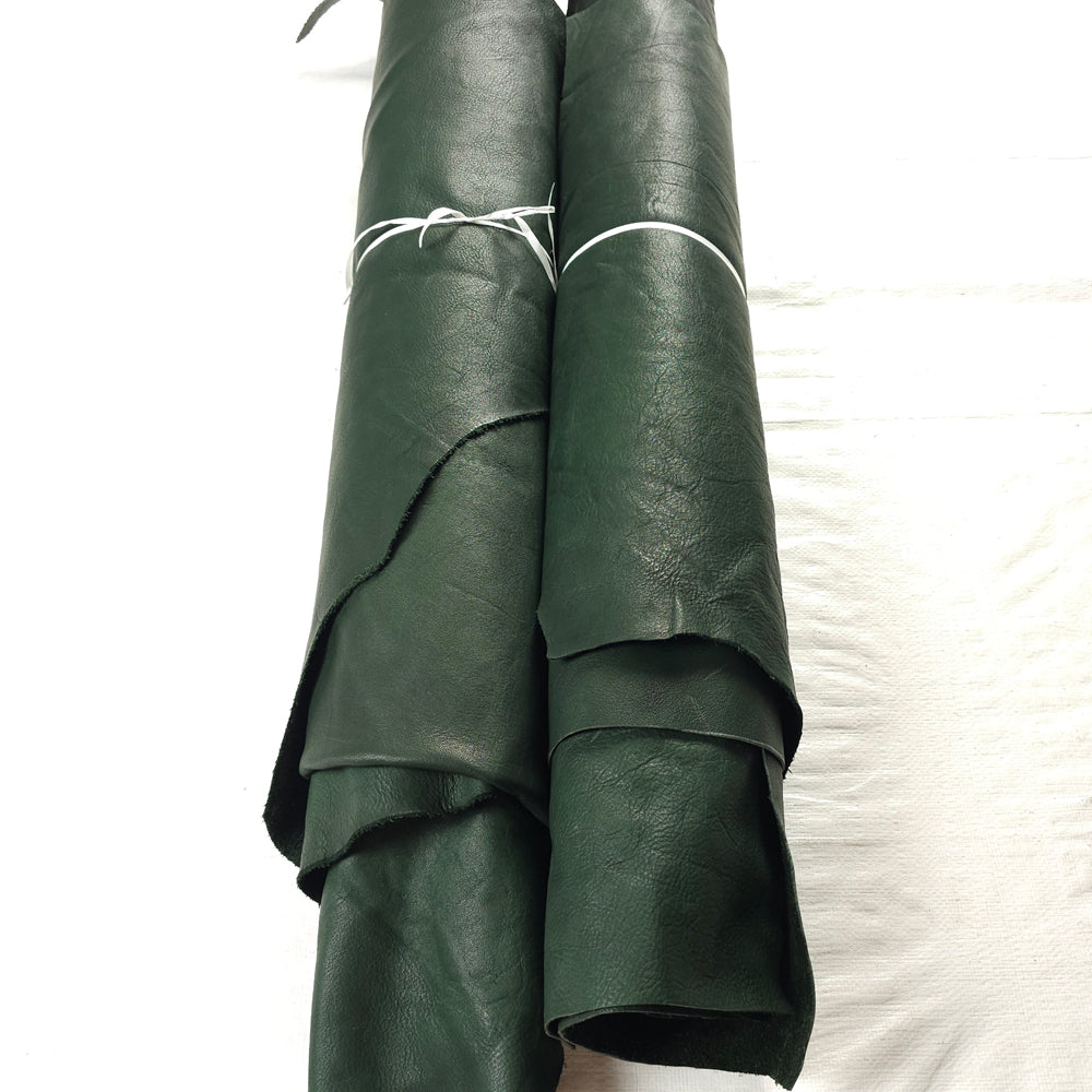 Forest Green Veg-Tan Leather Bundles for Leathercraft
