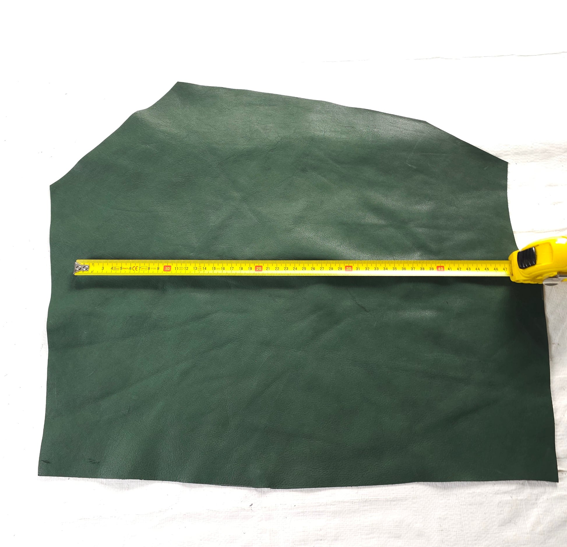 Forest Green Vegetable Tanned Leather Remnants
