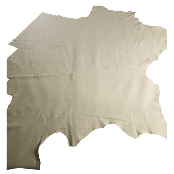 Full-Grain Stone Beige Cowhide Leather