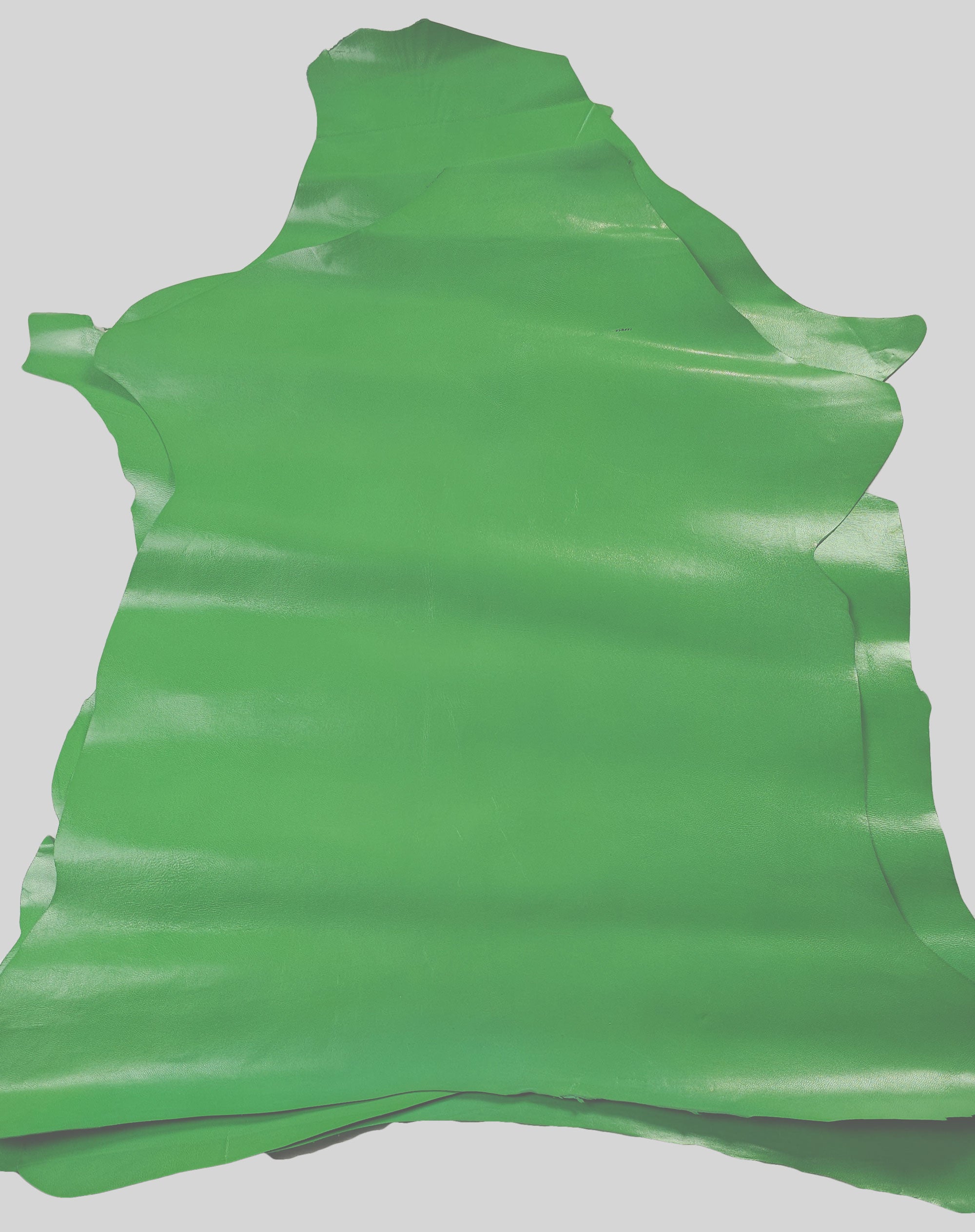 Bright Green goatskin hide 2 - 3 sq. ft