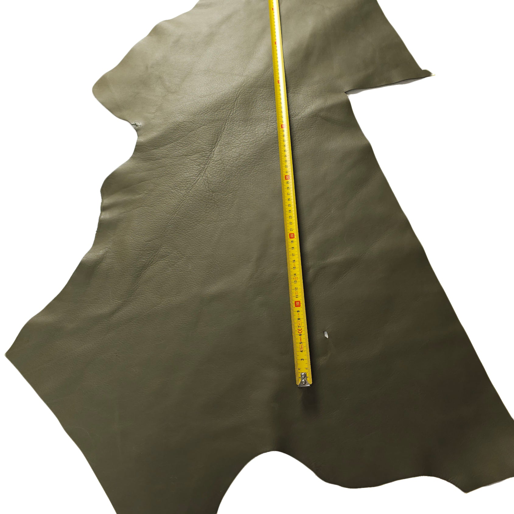 Large Olive Green Leather Scraps 3 to 5 sq ft