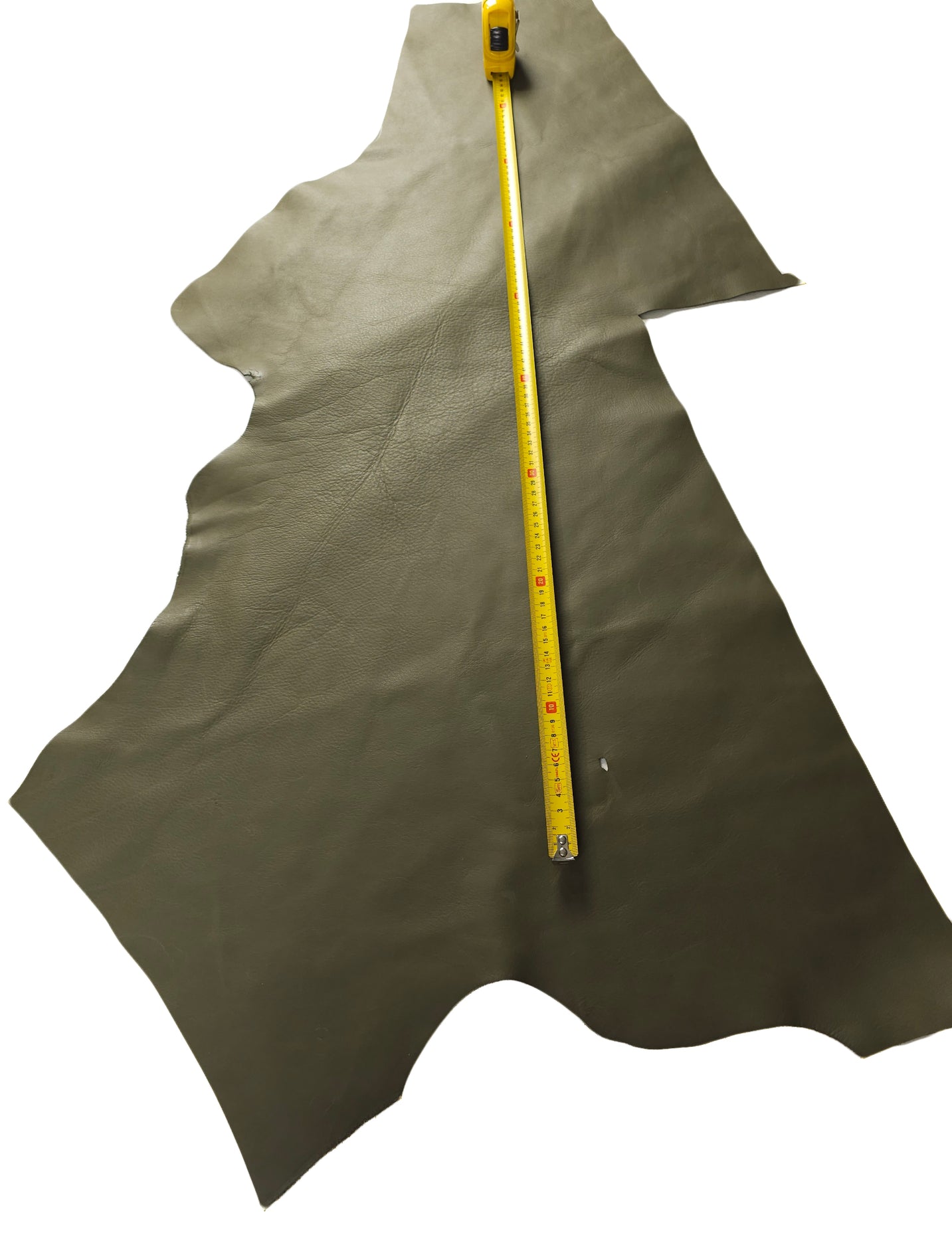 Large Olive Green Leather Scraps 3 to 5 sq ft