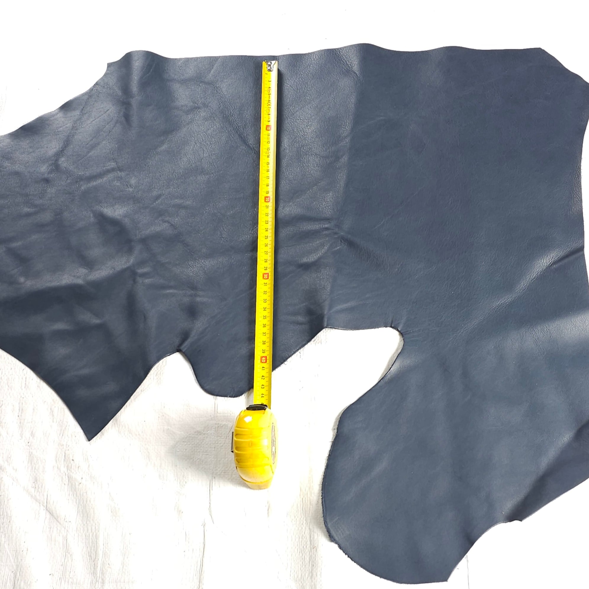 Midnight Blue Full Grain Leather Remnants