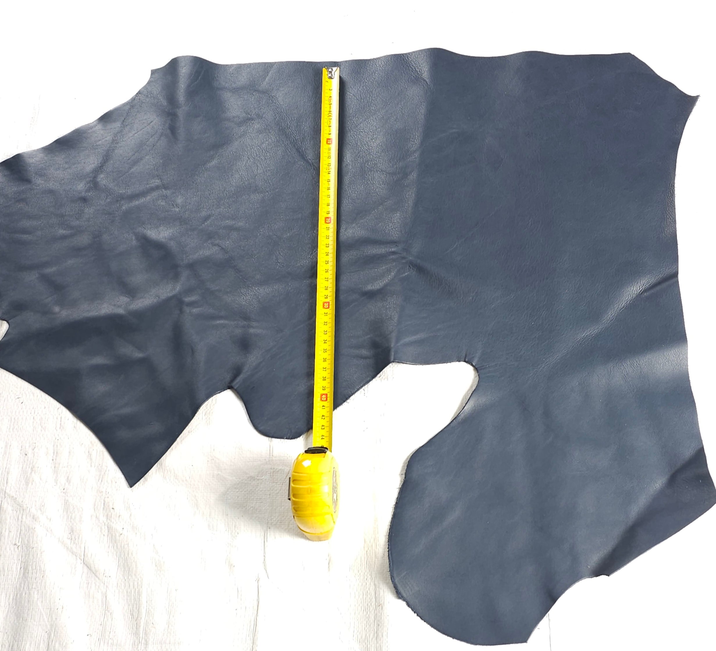 Midnight Blue Full Grain Leather Remnants