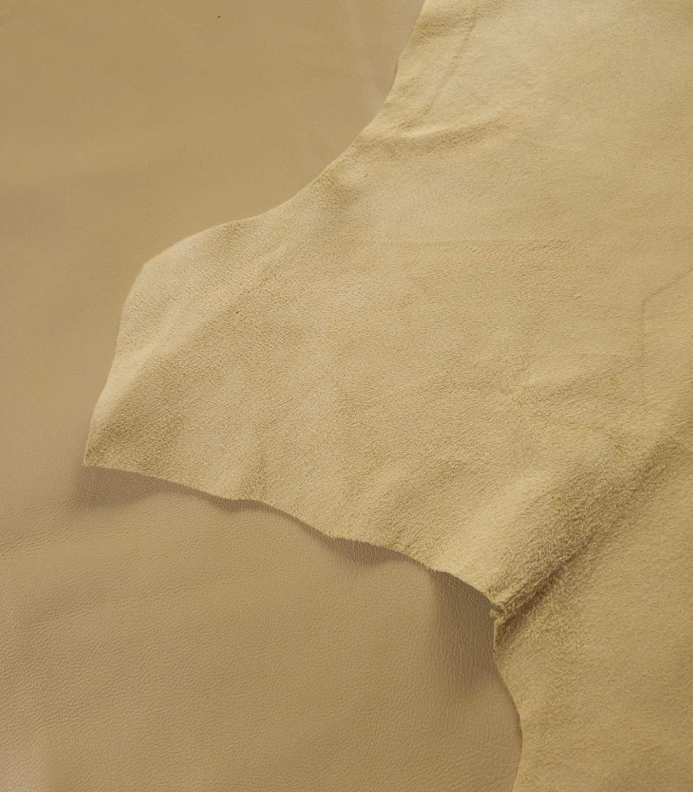 Sandy Beige Sheepskin Nappa Leather close up texture 0.8 mm