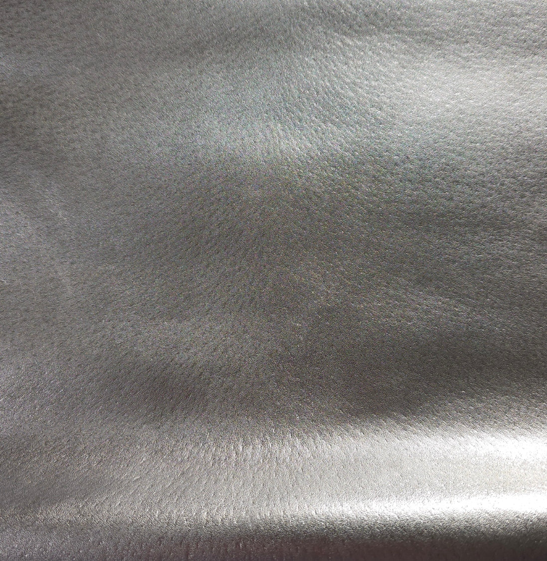 Semi Stiff Silver Pigskin for Accessories