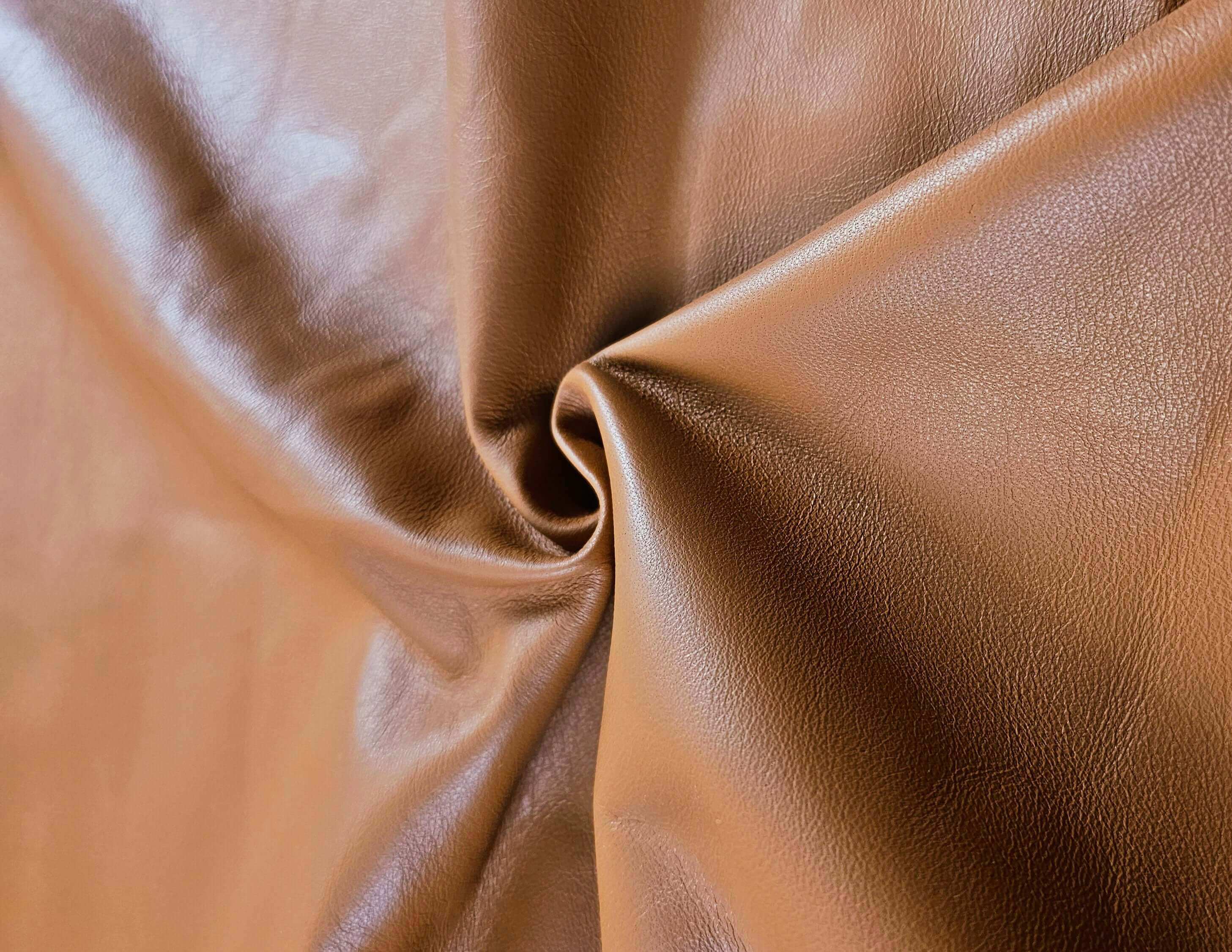 Tan Sheep Nappa Leather 6 - 17 sq. ft - Garment Quality