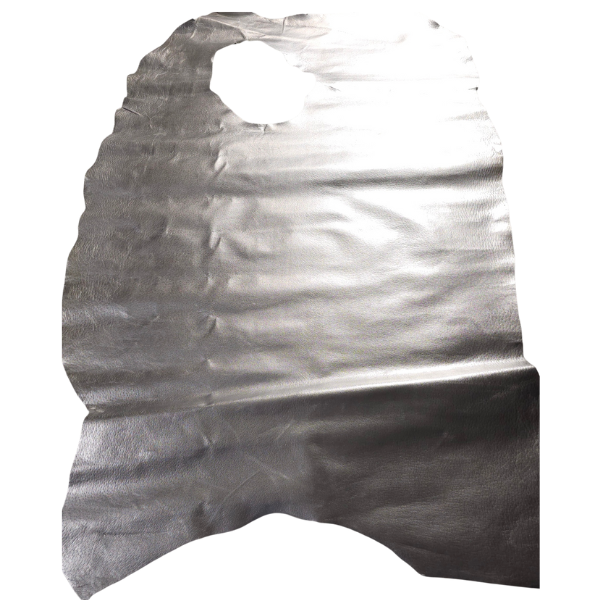Silver Foil Pigskin Hide 0.8 mm
