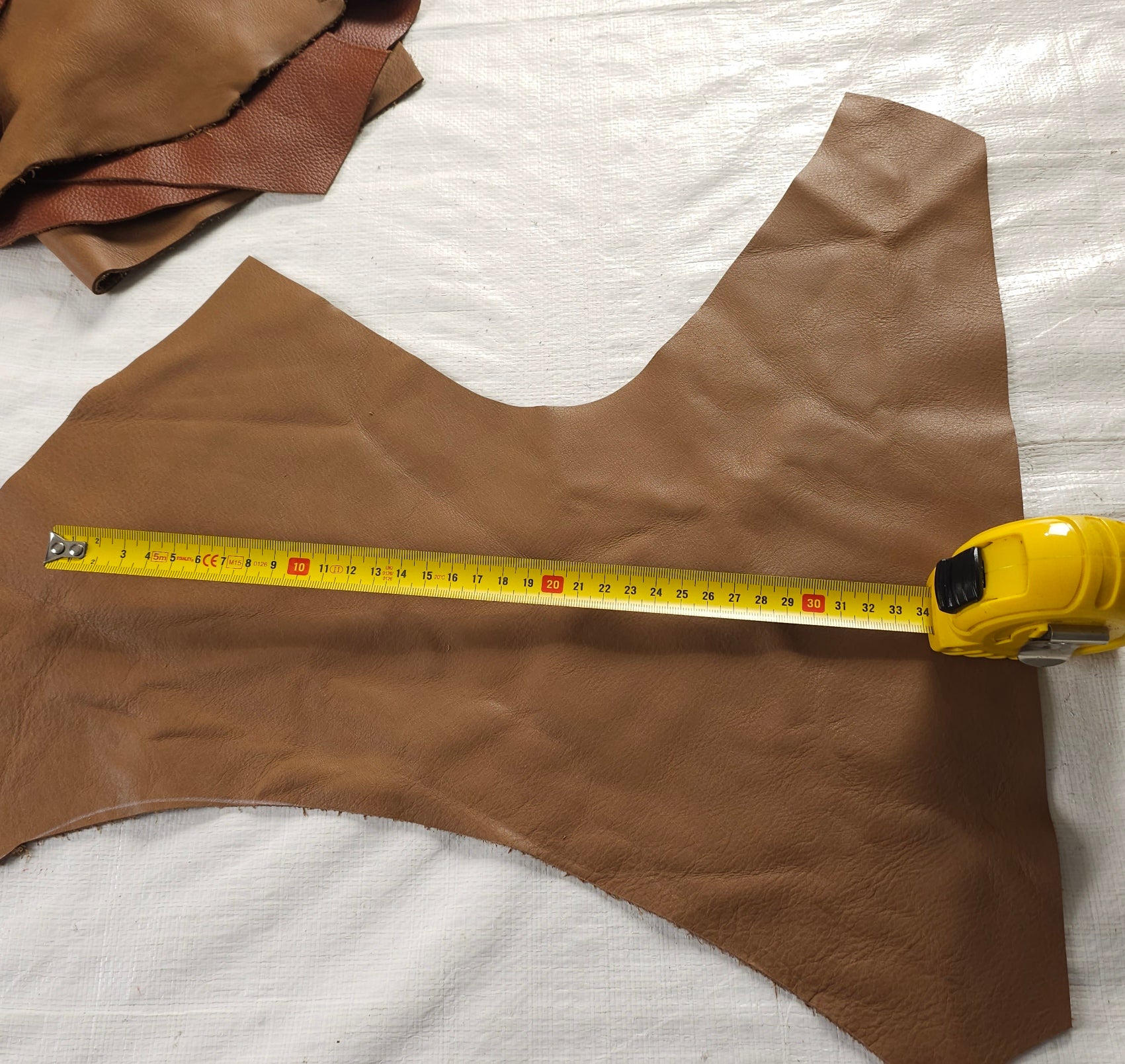 Small Brown Cowhide Leather Pieces