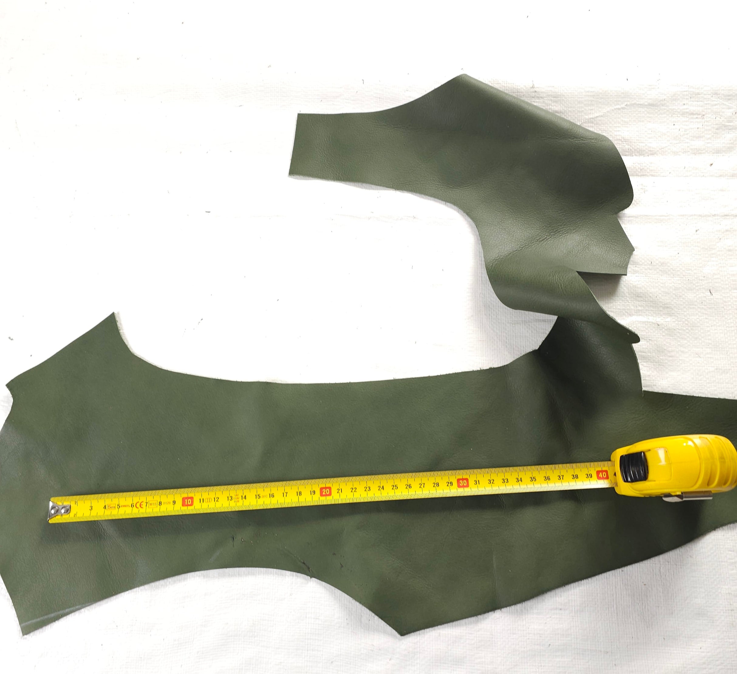 Small Green Cowhide Leather Pieces