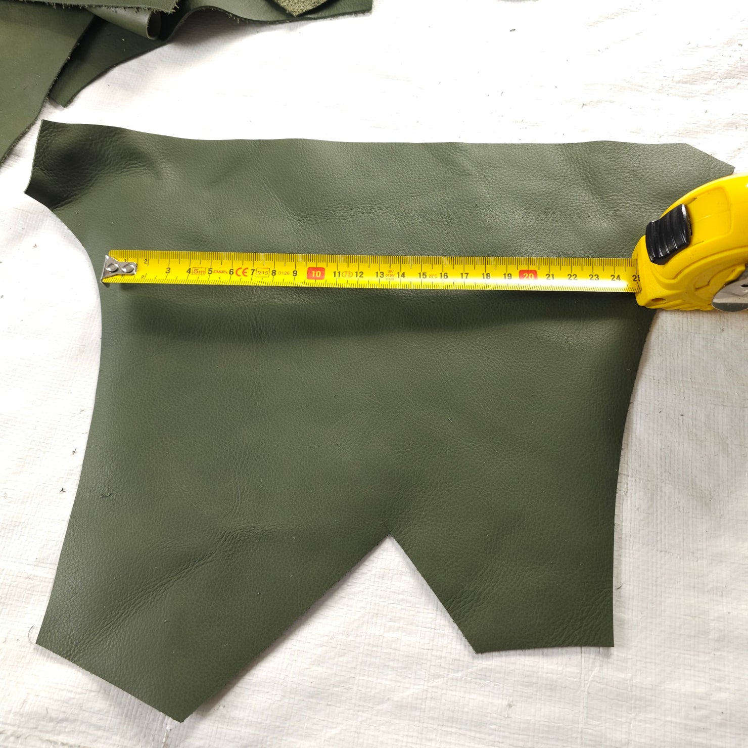Small Hunter Green Cowhide Remnants