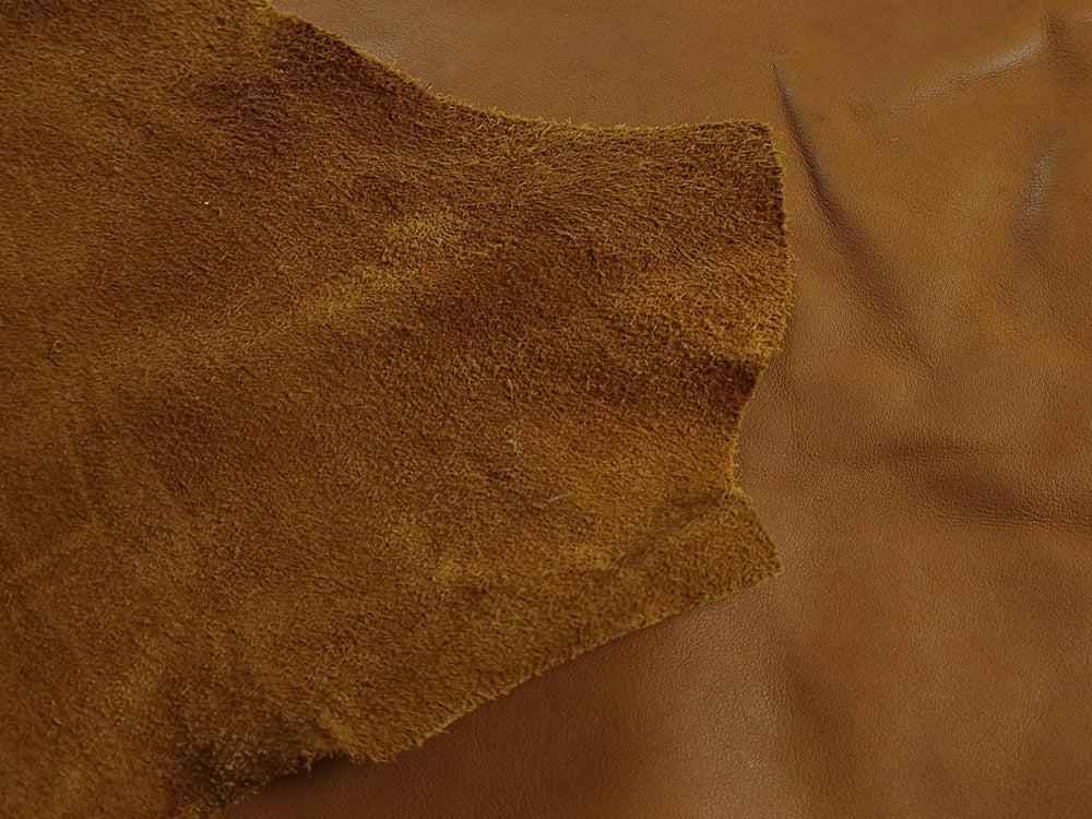 Close-up showing fine grain and reverse side
