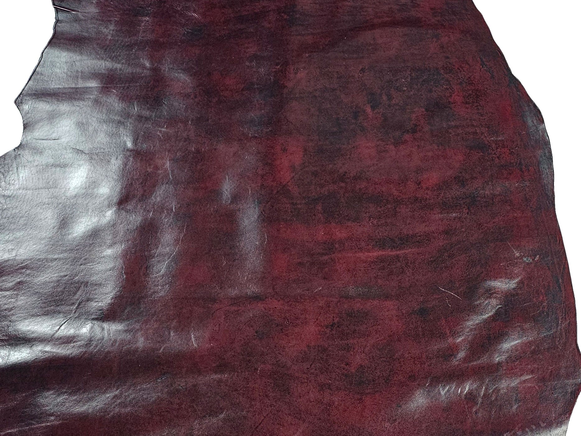 Two-Tone Burgundy Side Hide 16 sq. ft