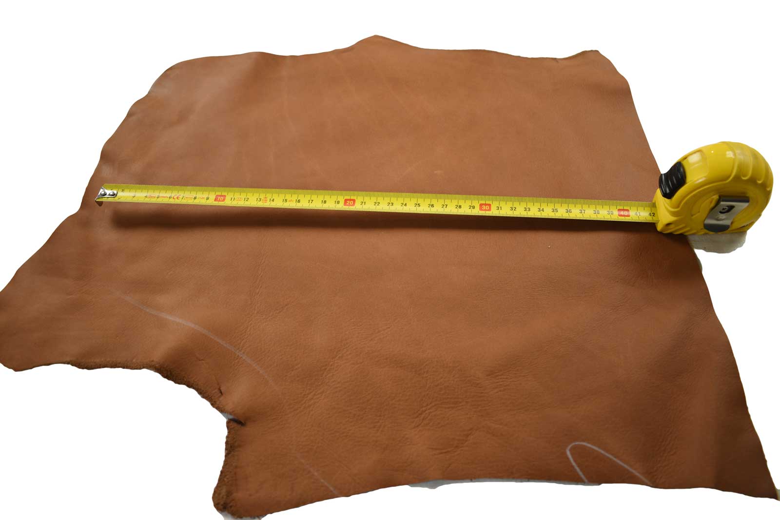 brown leather offcut